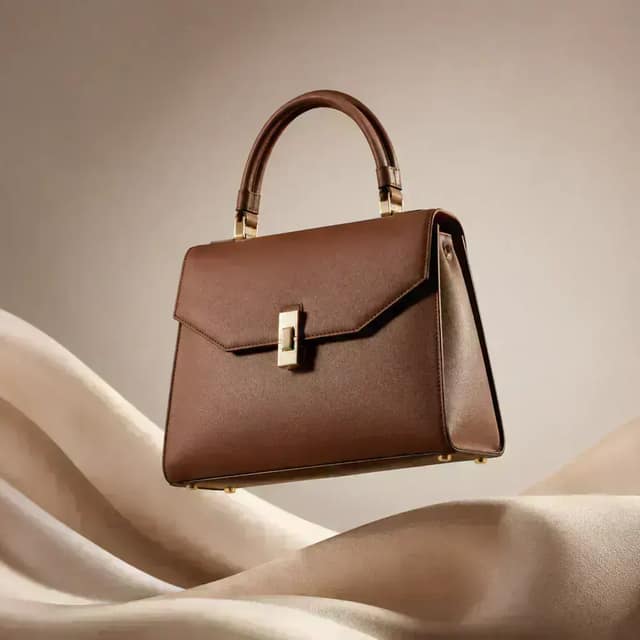 Sculptural Leather Handbag