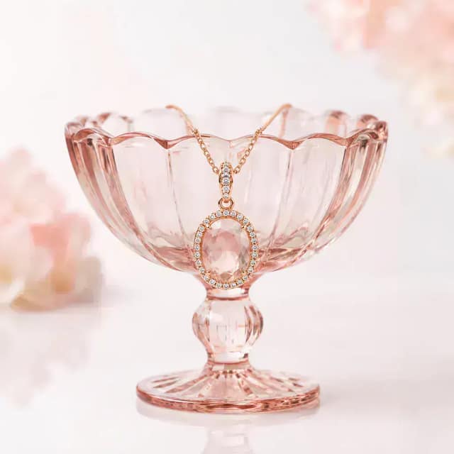 Rose Crystal Pendant
