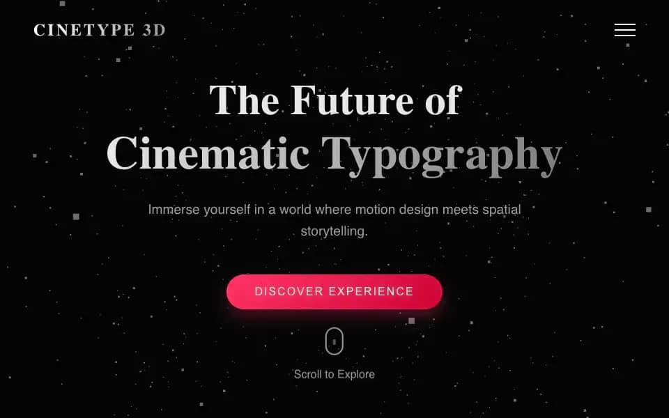 3D Cinematic Typography Show with Background Video