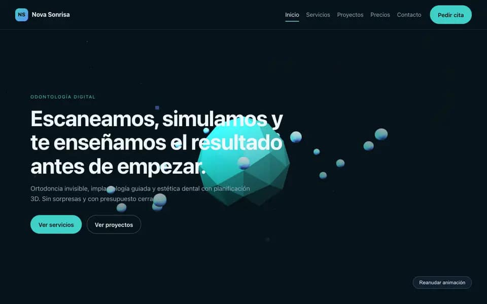 Nova Sonrisa — 3D Clínica dental