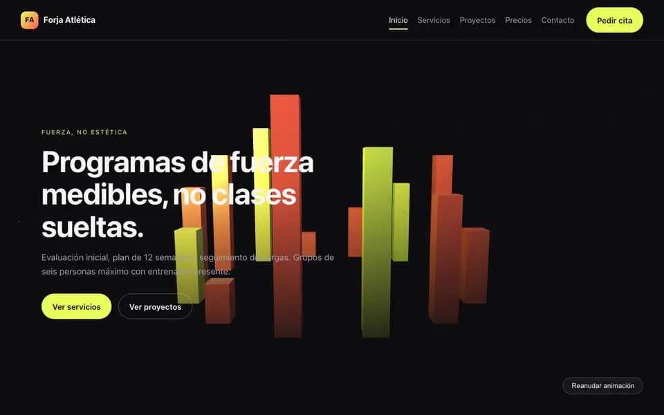 Forja Atlética — 3D Centro de entrenamiento