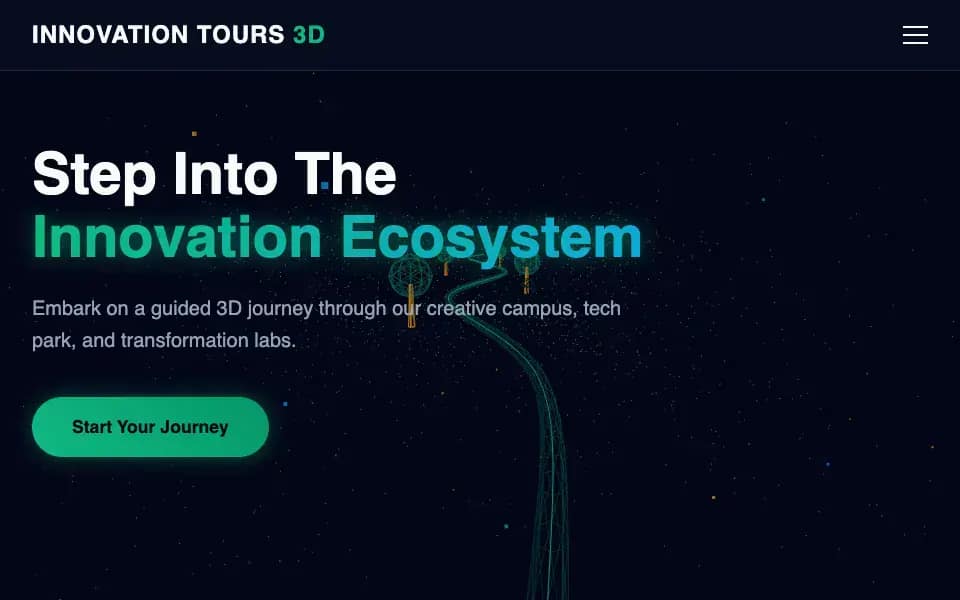 3D Innovation Garden — Guided route showcase