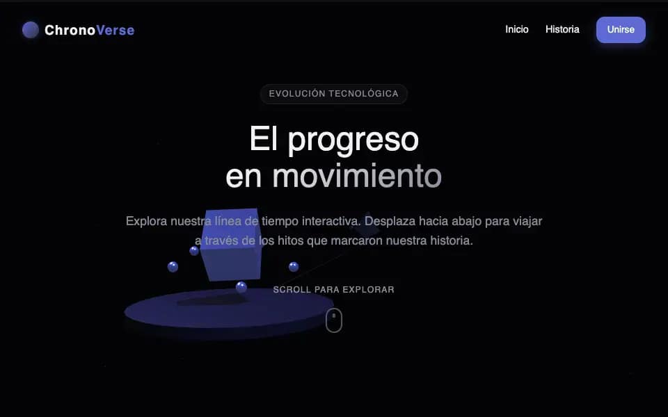 3D Light Mode Timeline with Animated Dioramas and Video Narration
