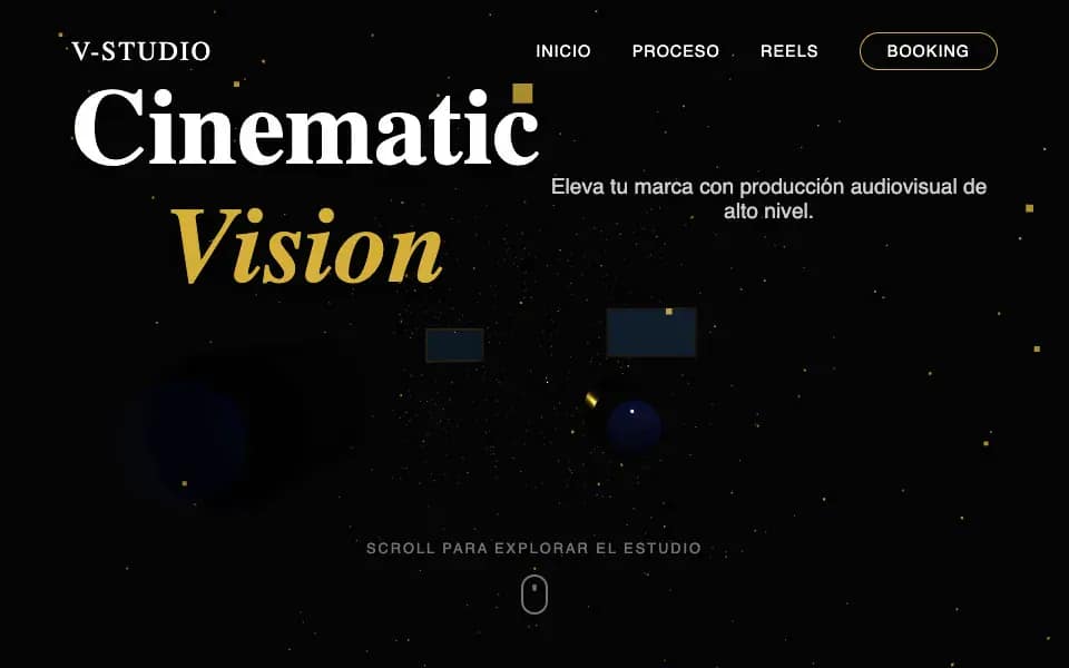 3D Freelance Studio for Videographer with Reels and Interactive Timeline