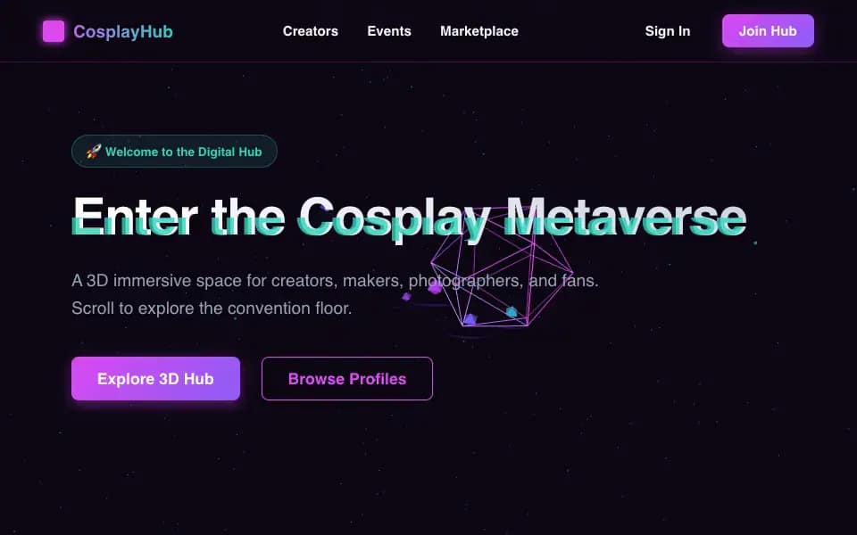 CosplayHub — Cosplay makers marketplace