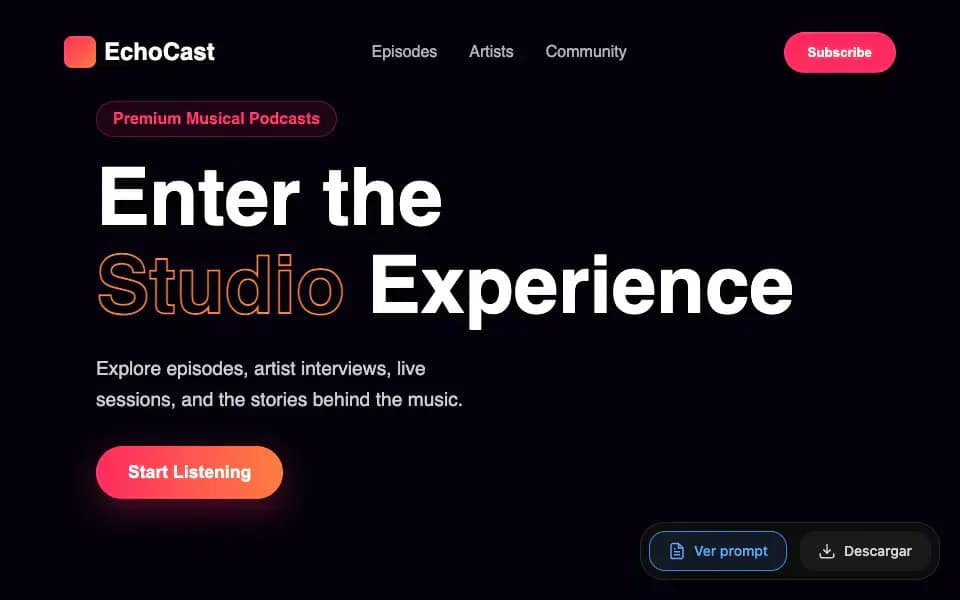 EchoCast — Music podcast archive (curated)