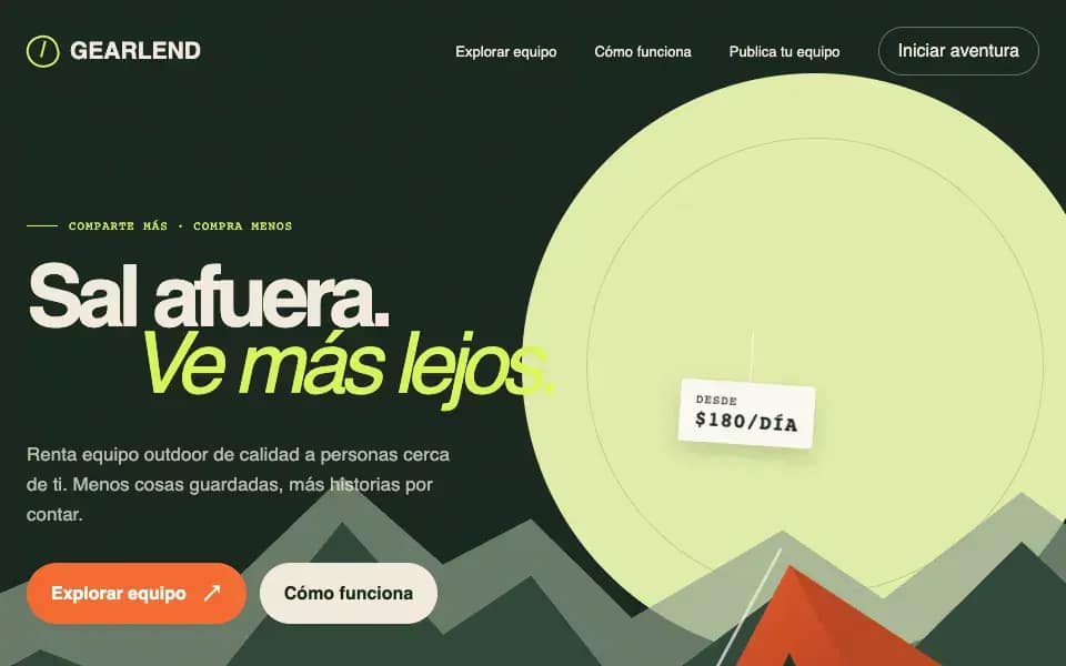 GearLend — Outdoor Equipment Rental