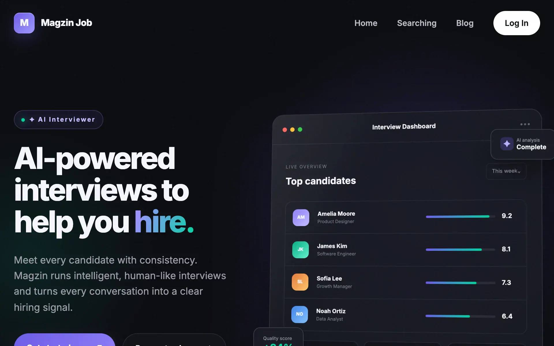 Job — HTML + CSS