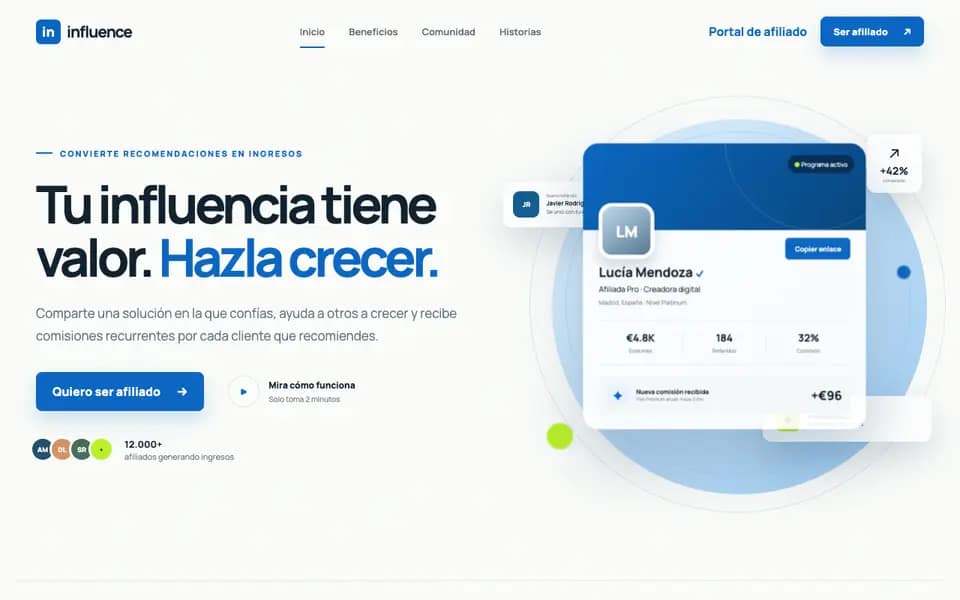 Affiliate Program 3D Landing Page