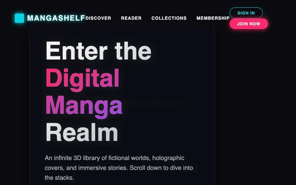 MangaShelf — Digital manga reading library