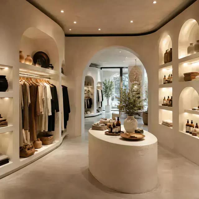Curved Retail Interior