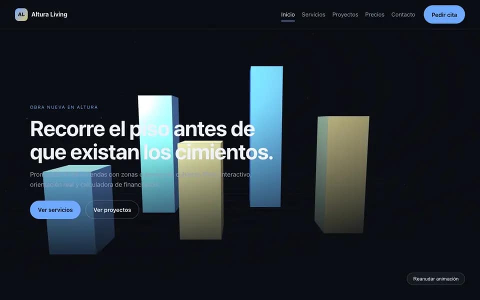 Altura Living — 3D Promoción residencial