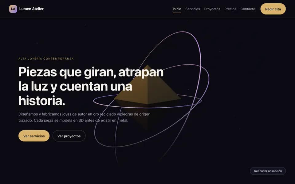 Lumen Atelier — 3D Joyería de autor