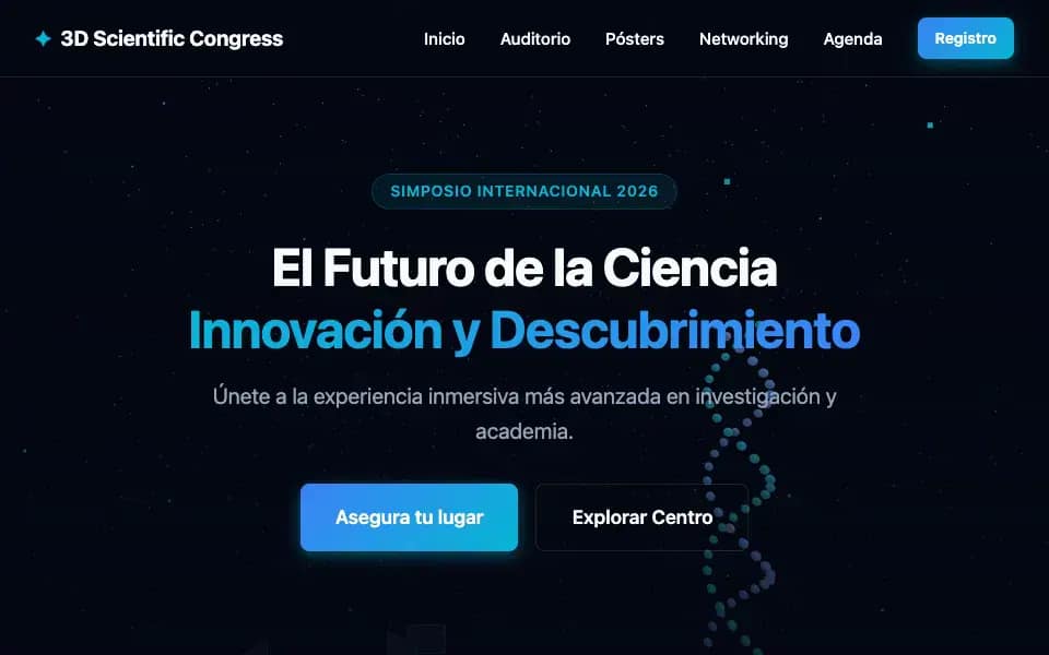 3D Scientific Congress with Interactive Posters and Presentation Videos