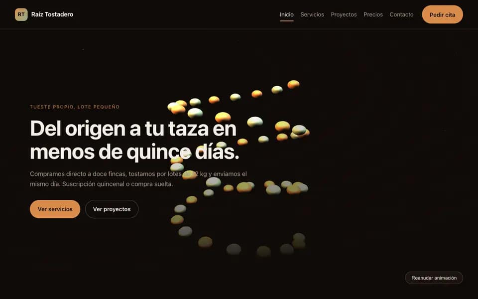Raíz Tostadero — 3D Café de especialidad