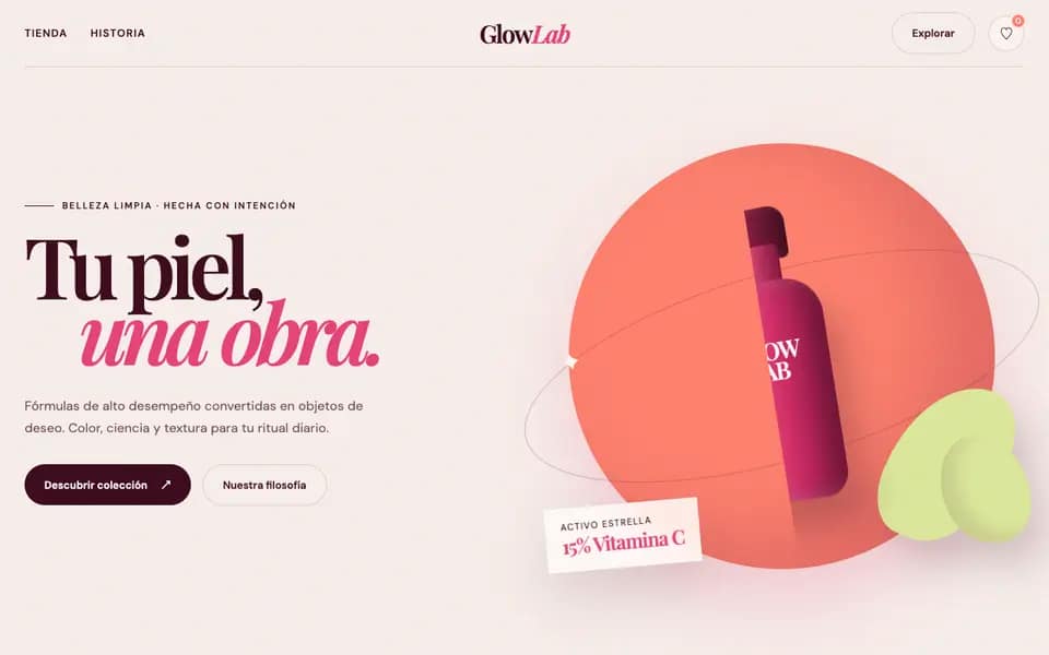 GlowLab — 3D Beauty Shop