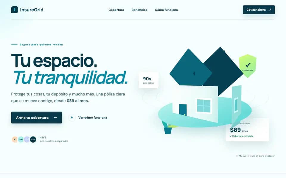 InsureGrid Renters Insurance 3D