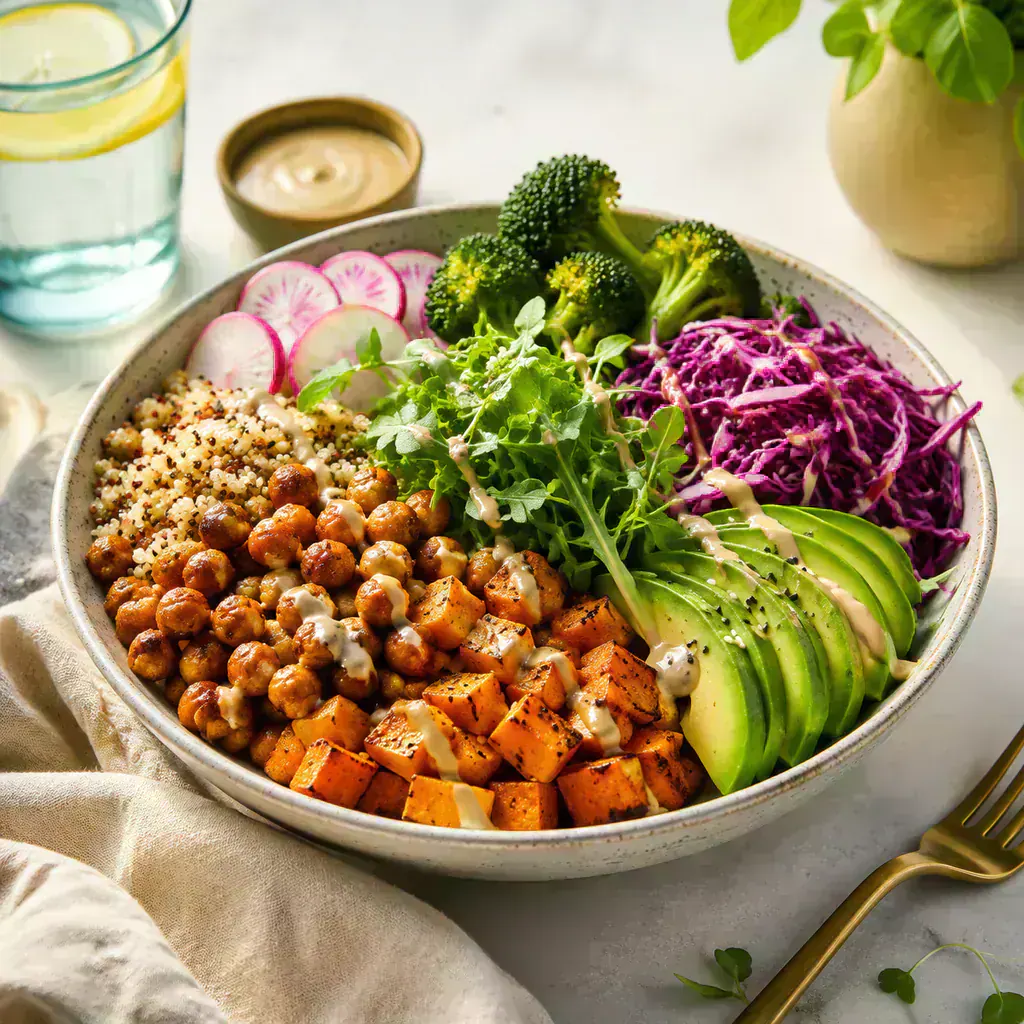 Bowl vegano de granos