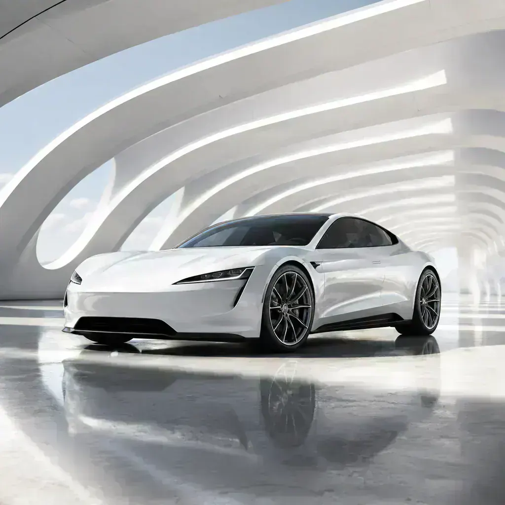 Coupé eléctrico futurista