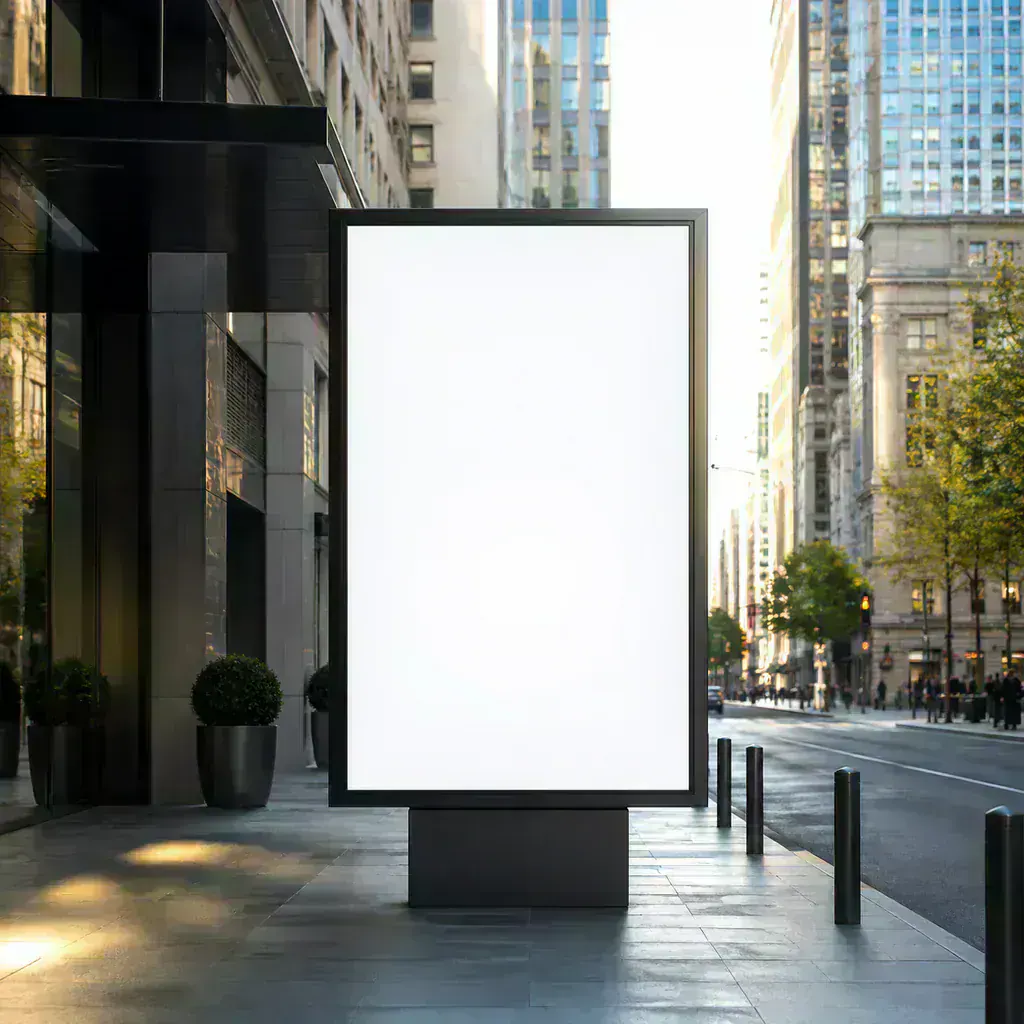 Mockup de billboard urbano