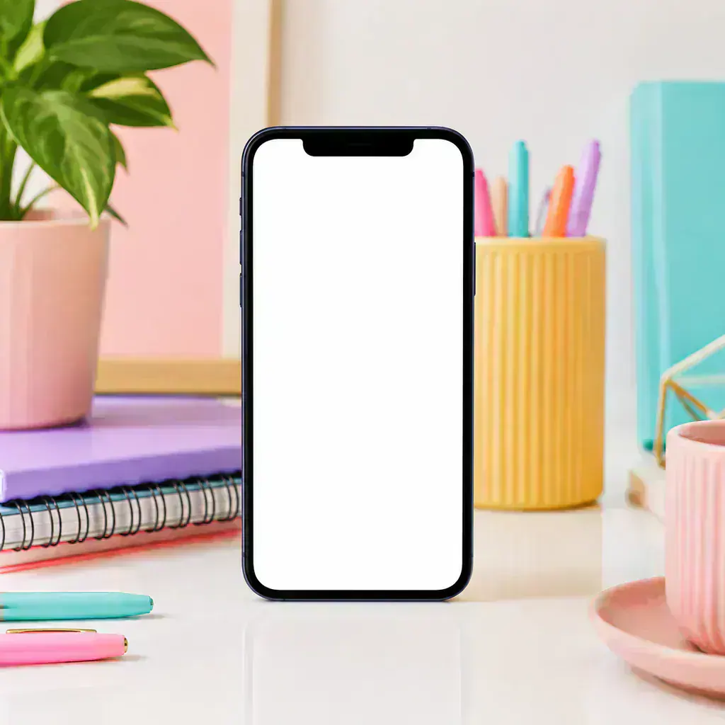Mockup móvil para redes sociales